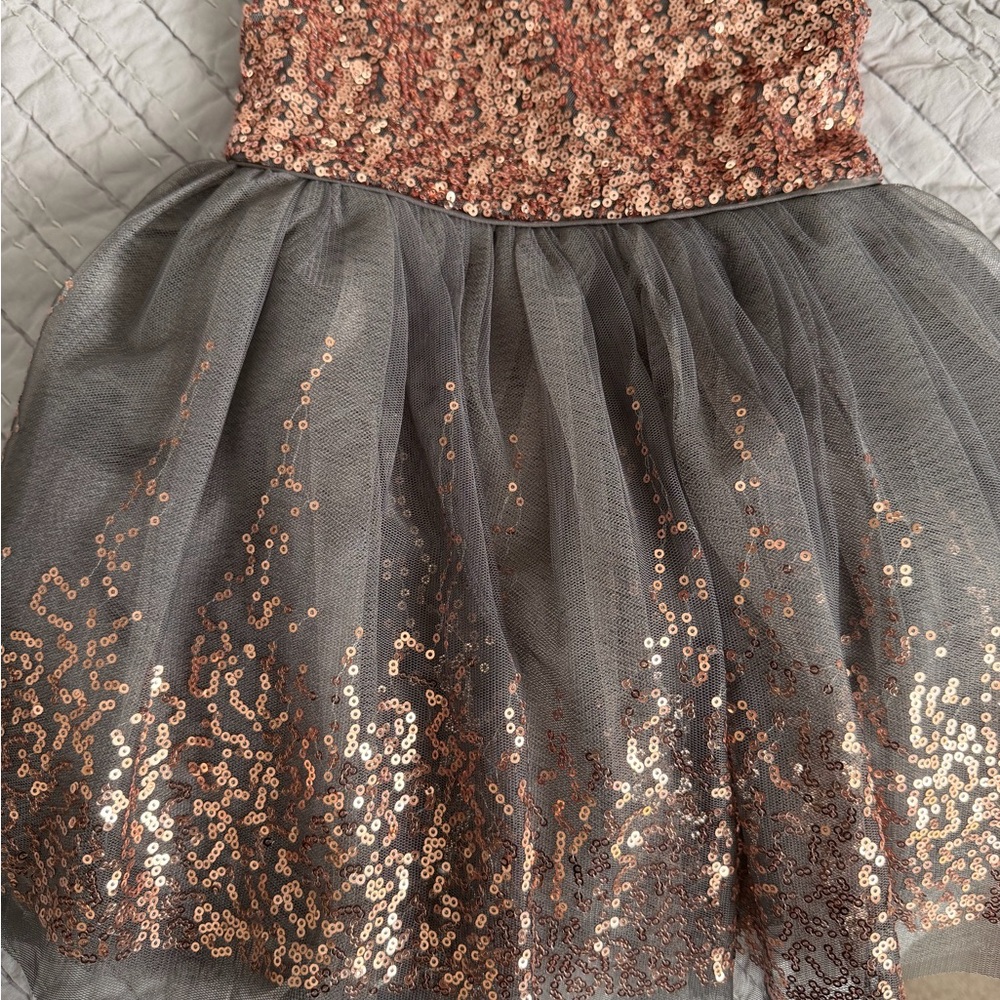 Zunie Rose Gold Sequin Dress - Picture 3 of 4
